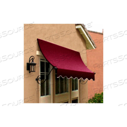 WINDOW/ENTRY AWNING 3-3/8W X 2H X 1D BURGUNDY