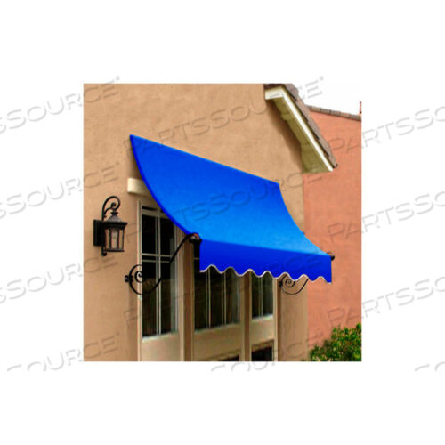 WINDOW/ENTRY AWNING 3-3/8W X 2-9/16H X 2D BRIGHT BLUE