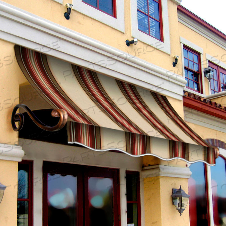 WINDOW/ENTRY AWNING 7-3/8W X 2-9/16H X 2D BROWN/TERRA COTTA