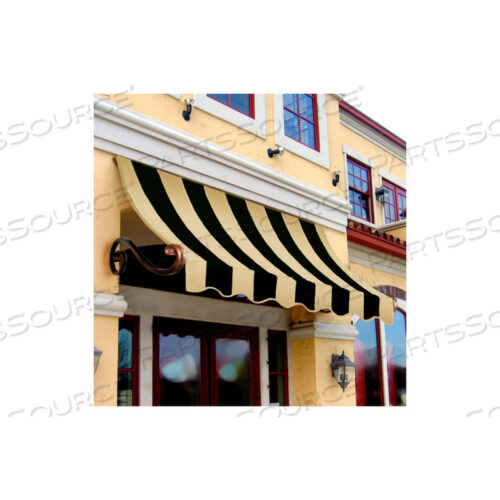 WINDOW/ENTRY AWNING BLACK/TAN 10-3/8W X 3D X 3-11/16H