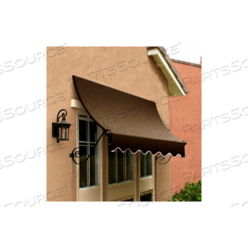 WINDOW/ENTRY AWNING 3-3/8W X 3-11/16H X 3D BROWN