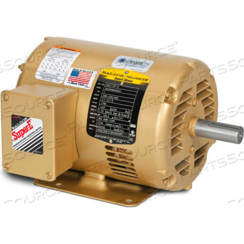 OEM#: EM311552HP 3600RPM 56 FRAME 3PH 230/460V, ODP, RIGID, PREMIUM EFFICIENCY by BALDOR