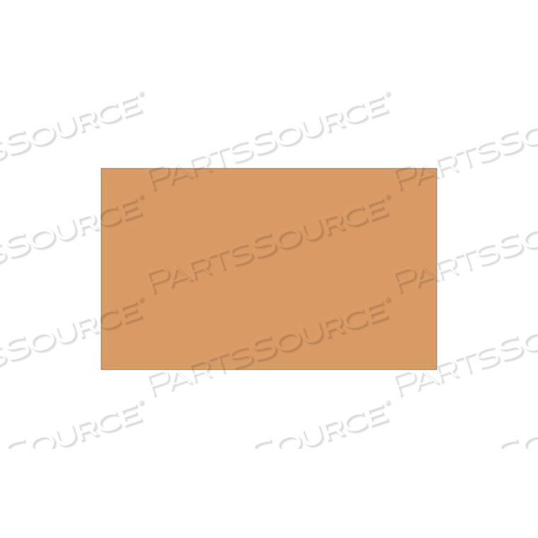 OEM#: DL1383K3 X 5 BLOCK OUT LABELS KRAFT 500 PER ROLL by Box Packaging Inc