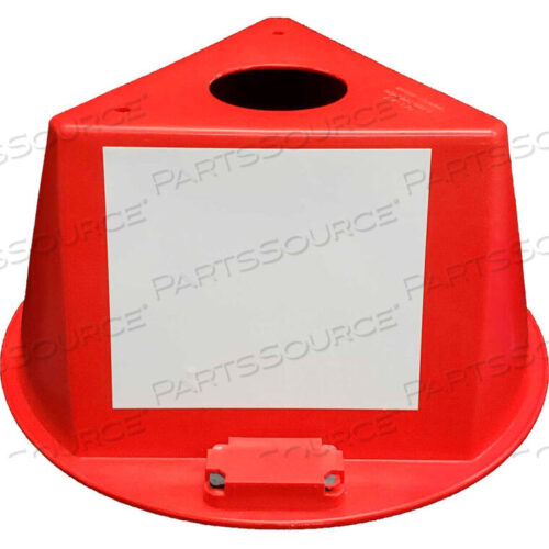 OEM#: 074CREDINVENTORY CONTROL CONE, 3 SIDED WITH MAGNETS & DRY ERASE DECALS - RED by Cee-Jay Research & Sales, LLC