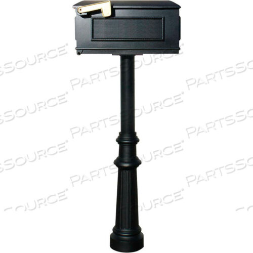 OEM#: HPST1-800-LMTHE HANFORD SINGLE POST WITH FLUTED BASE & LEWISTON MAILBOX by Qualarc