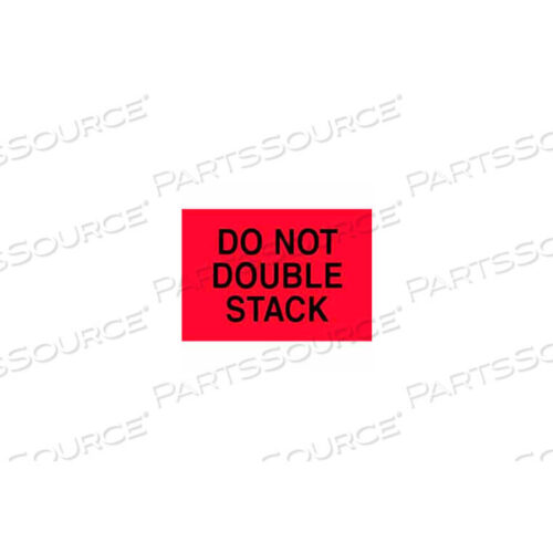 OEM#: DL2264DO NOT DOUBLE STACK 4 X 6 - FLUORESCENT RED / BLACK by Decker Tape Products