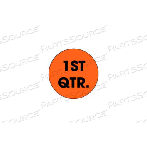OEM#: DL69901ST QUARTER 2 DIA. - FLUORESCENT ORANGE / BLACK by Decker Tape Products