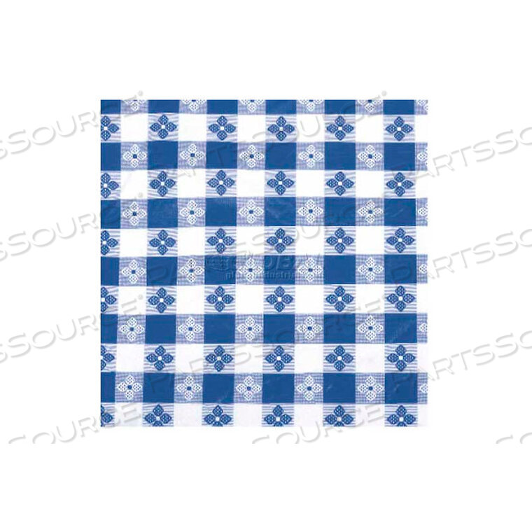 OEM#: TBCO-90GCHECKERED TABLE CLOTH, 90L, 52W, PVC W/ FLANNEL BACKING, GREEN & WHITE by Winco DWL International, LLC