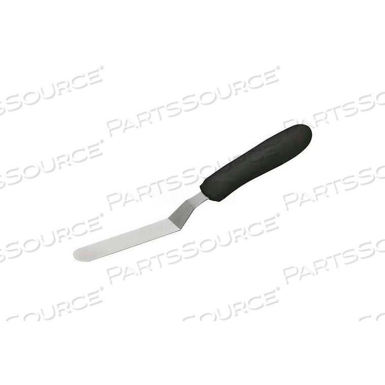 OEM#: TKPO-4OFFSET SPATULAS, 4-1/4L BLADE, BLACK POLYPROPYLENE HANDLE by Winco DWL International, LLC