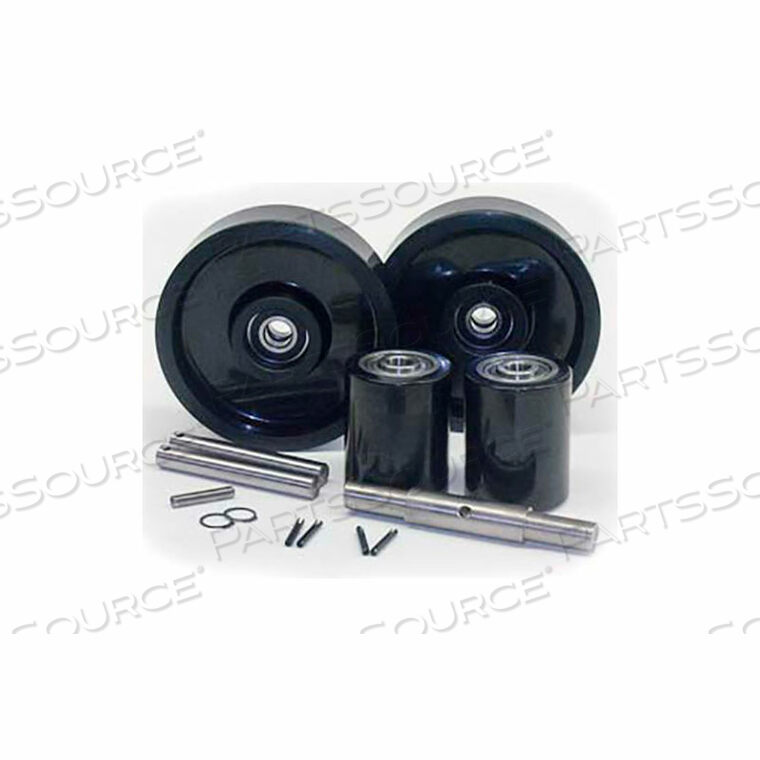 OEM#: GWK-HPT25-CKCOMPLETE WHEEL KIT FOR MANUAL PALLET JACK - FITS TOYOTA MODEL# HPT25 by GPS - Generic Parts Service