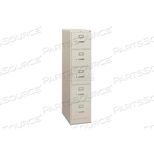 OEM#: HON315PQ310 SERIES 5 DRAWER VERTICAL FILE 26-1/2D LETTER LIGHT GRAY by HON