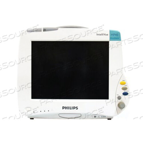 INTELLIVUE MP40 PATIENT MONITOR, 6 WAVES, SOFTWARE CARDIAC CARE-J, BACKUP BATTERY OPTION