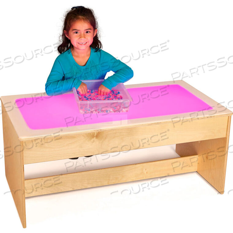 OEM#: 5852JCLARGE SENSORY LIGHT TABLE - 16 COLORS - WOODEN BASE by Jonti-Craft Inc