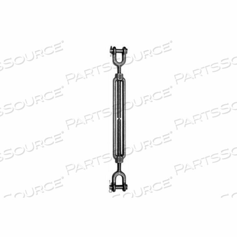 OEM#: TB103-J-JTURNBUCKLE ASSEMBLY - JAW & JAW - 3/8-16 X 12-3/8 - CARBON - MADE IN USA by Ken Forging