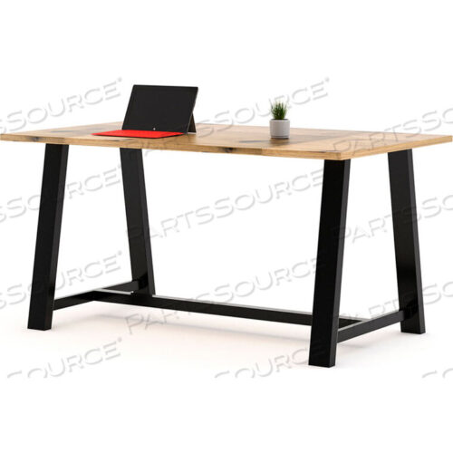 OEM#: T3672-BMT3672-36-LFTNAURBAN LOFT WOOD TABLE WITH STEEL FRAME - 72W X 36D X 36H - NATURAL - MIDTOWN COLLECTION by KFI