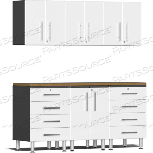 OEM#: UG22072WULTI-MATE GARAGE 2 SERIES 7-PIECE CABINET SET 71 X 21 X 80 WHITE by Sublime Kitchen And Garage Cabinets Inc