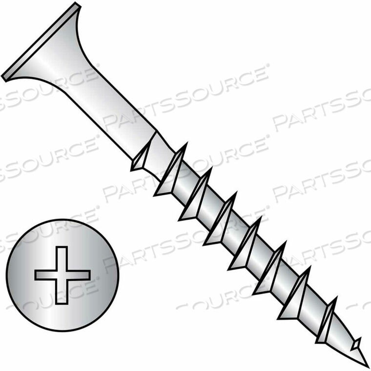 OEM#: 0828DPG188#8 X 1 3/4 PHILLIPS BUGLE HEAD EXTERIOR WOOD DECK SCREW 18-8 STAINLESS STEEL - PKG OF 1000 by Kanebridge Corporation