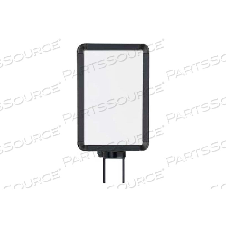 OEM#: 50-1130SV-S/MBVERTICAL SWIVEL SIGN FRAME, 7 X 11, FOR 7 POSTS, MATTE BLACK by Lavi