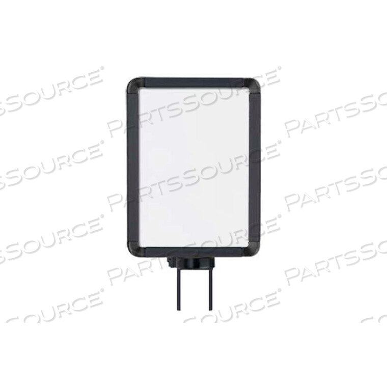 OEM#: 50-1141SV/MBVERTICAL SWIVEL SIGN FRAME, 8.5 X 11, FOR 7 POSTS, MATTE BLACK by Lavi