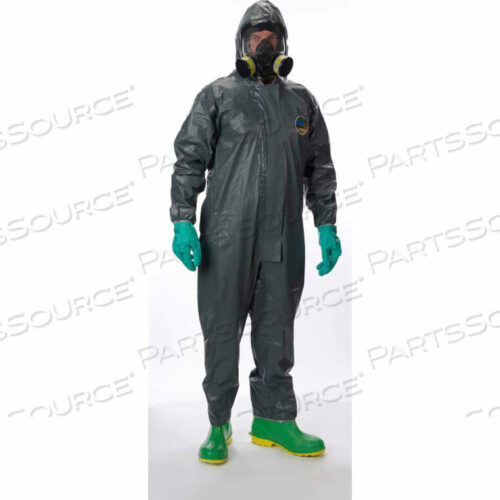 OEM#: 51130-XLLAKELAND 51130 PYROLON CRFR DISPOSABLE COVERALL XL, HOOD, ELASTIC FACE/WRISTS/ANKLES, 6/CASE by Lakeland
