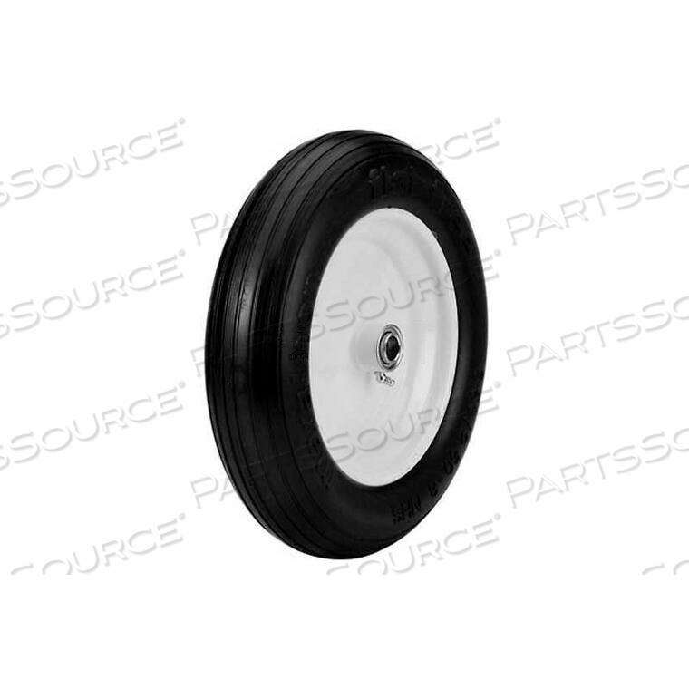 OEM#: 000813.50/2.50-8 FLAT FREE RIBBED TREAD - 3 CENTERED - 5/8 BEARINGS by Marathon