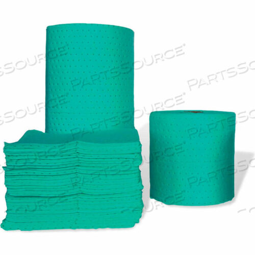OEM#: GNFMFL100GREEN FINE FIBER HAZMAT MEDIUM WEIGHT PADS 100/BALE 18 X 15 by Meltblown Technologies