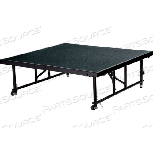OEM#: TFXS48481624C-10TRANSFIX 4L X 4W PORTABLE STAGE W/ ADJUSTABLE 16-24H & BLACK CARPET by National Public Seating