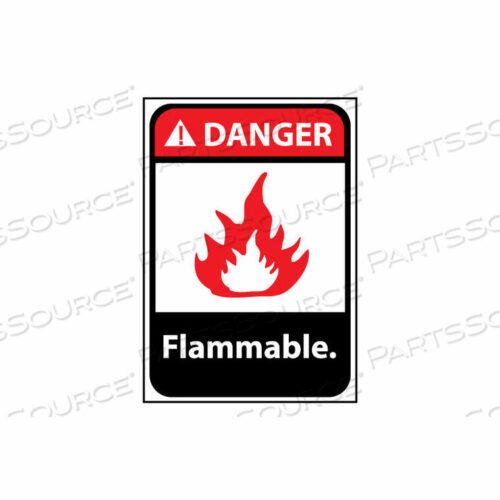 OEM#: DGA15ABDANGER SIGN 14X10 ALUMINUM - FLAMMABLE by National Marker Company