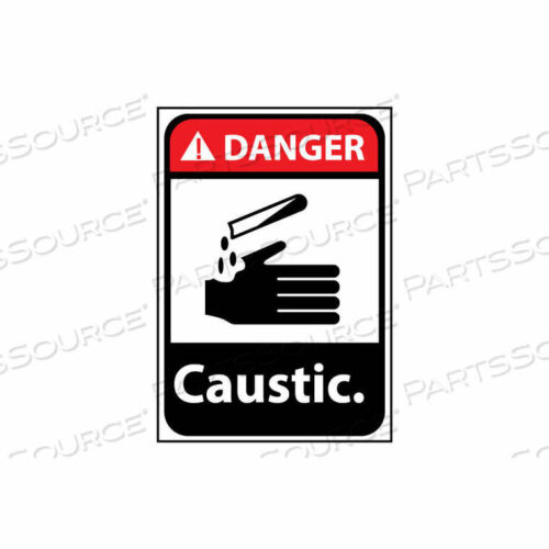 OEM#: DGA35PBDANGER SIGN 14X10 VINYL - CAUSTIC by National Marker Company