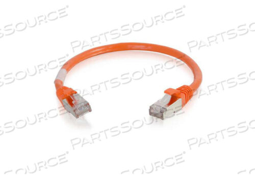 OEM#: 008827FT 26 AWG CAT6 SNAGLESS SHIELDED ETHERNET NETWORK PATCH CABLE - ORANGE by Legrand AV (C2G)
