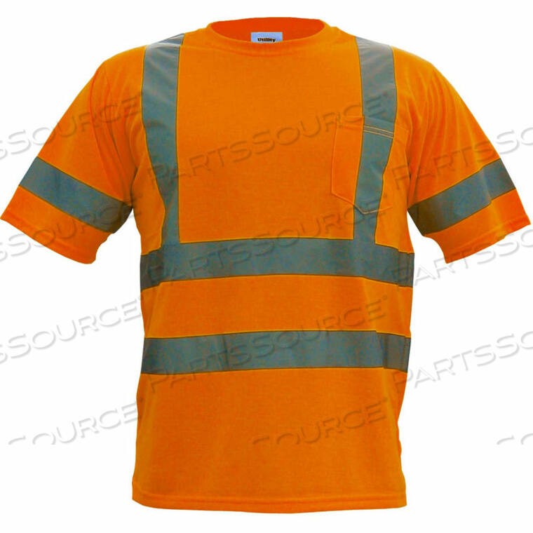 OEM#: UHV302-XL-OHI-VIS S/S POCKET T-SHIRT, ANSI CLASS 3, XL, ORANGE by Utility Pro Wear