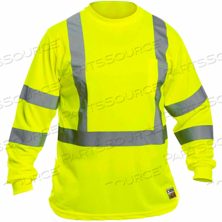 OEM#: UHV867-MHI-VIS LONG SLEEVE T-SHIRT, CLASS 3, PERIMETER INSECT GUARD, YELLOW, M by Utility Pro Wear