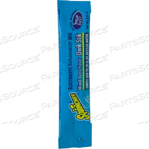 OEM#: 060101-MBZERO QWIK STIK SUGAR FREE, MIXED BERRY, 0.11 OZ. by Sqwincher