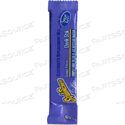 OEM#: 060107-GRZERO QWIK STIK SUGAR FREE, GRAPE, 0.11 OZ. by Sqwincher