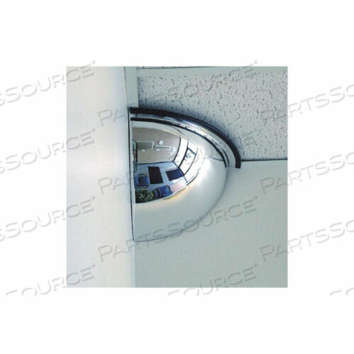 OEM#: H141185FQUARTER DOME ACRYLIC MIRROR, INDOOR, 18 DIA., VIEWING ANGLE by Safety Security Products Company