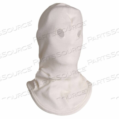 OEM#: H43NKCARBON ARMOUR HIGH HEAT KNIT HOOD WITH SMALL EYEHOLES IN NOMEX, OSFM, WHITE by National Safety Apparel