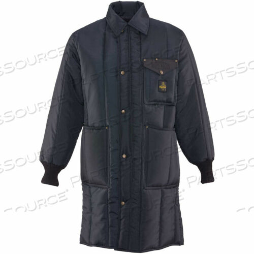 OEM#: 0341RNAVSMLIRON TUFF INSPECTOR COAT REGULAR, NAVY - SMALL by RefrigiWear