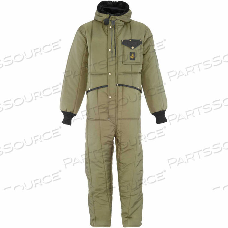 OEM#: 0381SSAGLARIRON TUFF MINUS 50 HOODED SUIT SHORT, SAGE, LARGE by RefrigiWear