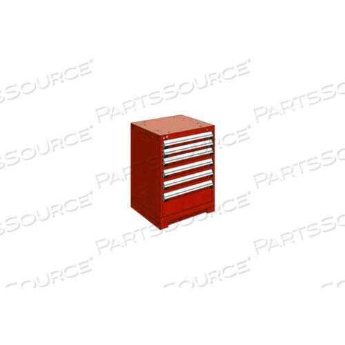 OEM#: R5ACD-3001KD-081HEAVY DUTY MODULAR DRAWER CABINET 6 DRAWER BENCH HIGH 24W - RED by Rousseau Metal Inc.