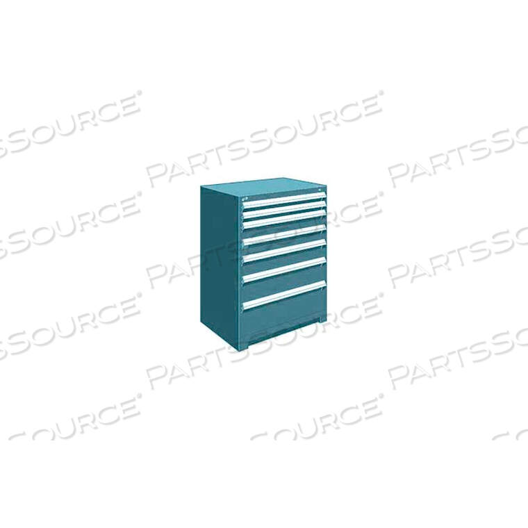 OEM#: R5AEE-4403KD-051HEAVY DUTY MODULAR DRAWER CABINET 7 DRAWER COUNTER HIGH 36W - EVEREST BLUE by Rousseau Metal Inc.