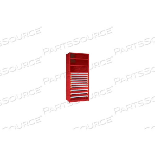 OEM#: R5SGE-874805 _081STEEL SHELVING 43-5/8WX24DX87H CLOSED 5 SHELF 10 DRAWER RED by Rousseau Metal Inc.