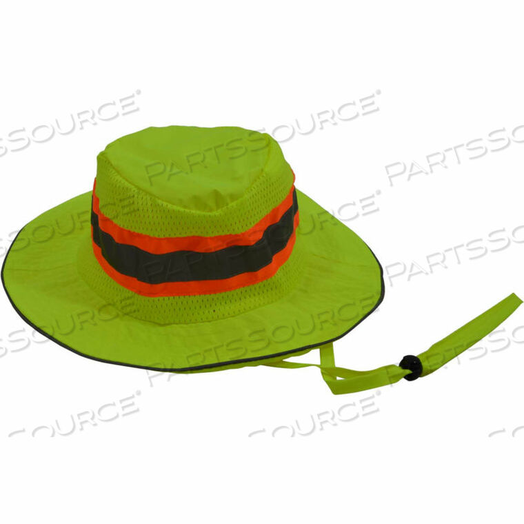 OEM#: LRH-FB-L/XLHI-VISIBILITY FULL BRIMMED RANGER HAT, POLYESTER MESH/OXFORD, LIME, L/XL by Petra Roc Inc