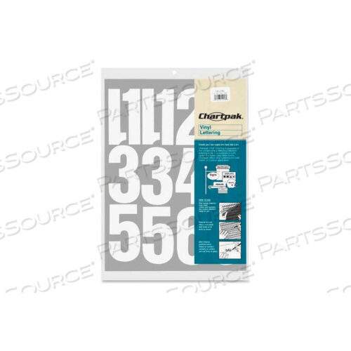 OEM#: 01196VINYL NUMBERS, 4H, WHITE by Chartpak