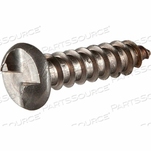 OEM#: 5.8A1RS#8A X 1 ONE-WAY SECURITY SHEET METAL SCREW - ROUND HEAD - 18-8 STAINLESS STEEL - PKG OF 100 by Tamperproof Screw Company, Inc.