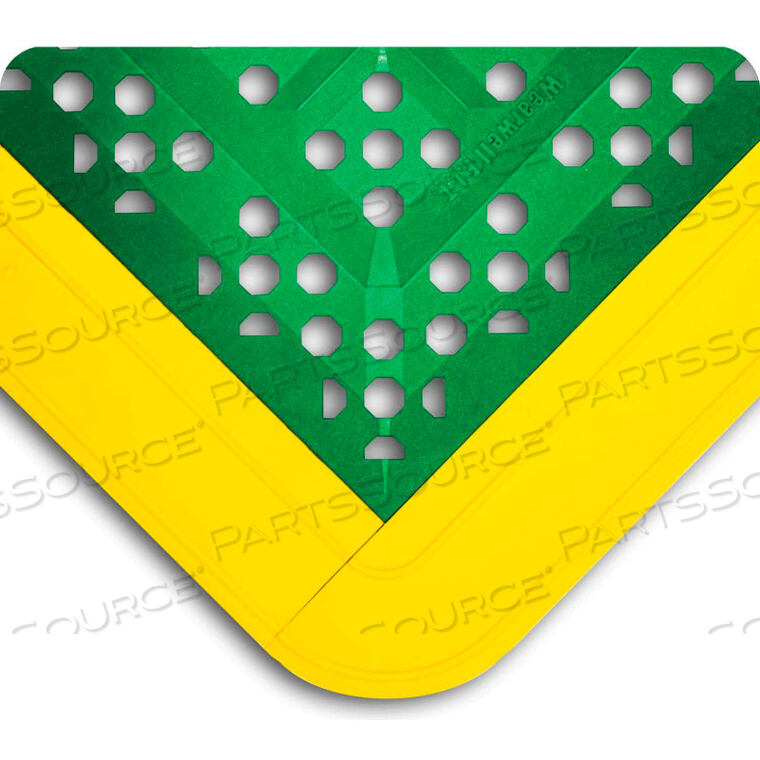 OEM#: 546.58X27X30GNYLWEARWELL F.I.T. EMERGENCY EYEWASH KIT 5/8 THICK 2.25 X 2.5 GREEN/YELLOW EDGING by Tennesee Mat Co