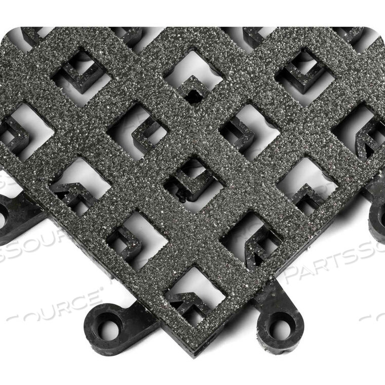 OEM#: 561.78X18X18BK-CS10WEARWELL ERGODECK HEAVY DUTY OPEN GRID W/GRITSHIELD 7/8 THICK 1.5 X 1.5 BLACK by Tennesee Mat Co