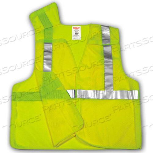 OEM#: V70522.4X-5XV70522 CLASS 2 HI-VIS 5-POINT BREAKAWAY VEST, FLUORESCENT LIME, 4XL/5XL by Tingley Rubber