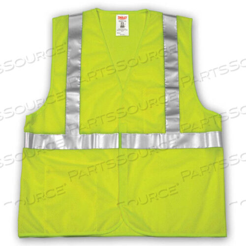 OEM#: V70622.2X-3XV70622 JOB SIGHT CLASS 2 VEST, FLUORESCENT LIME, POLYESTER MESH, 2XL/3XL by Tingley Rubber