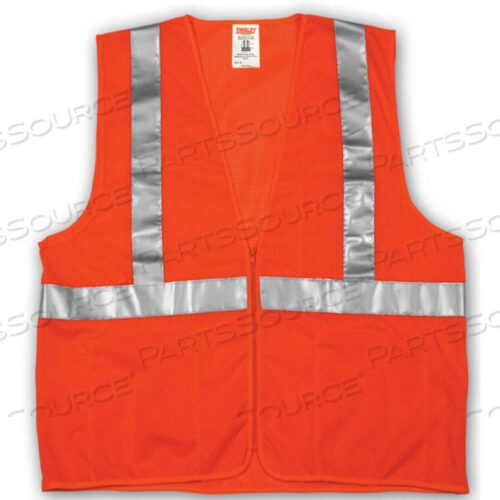 OEM#: V70639.L-XLV70639 JOB SIGHT CLASS 2 VEST, FLUORESCENT ORANGE, POLYESTER MESH, L/XL by Tingley Rubber