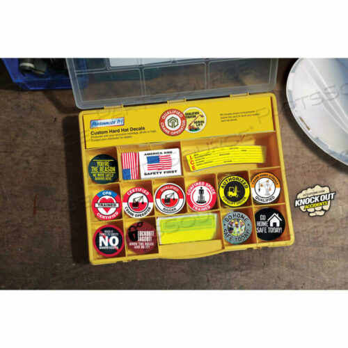 OEM#: LHTL410HARD HAT LABEL KIT, 14 VARIETIES by Accuform Manufacturing, Inc.
